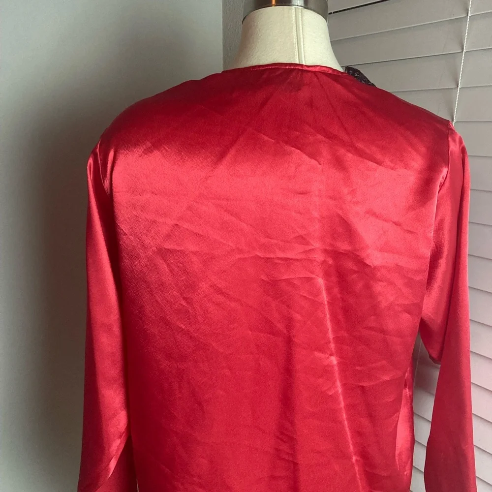 Vintage Victoria's Secret Chemise With Robe Gold Label Satin Lace Women’s Small - Picture 4 of 7